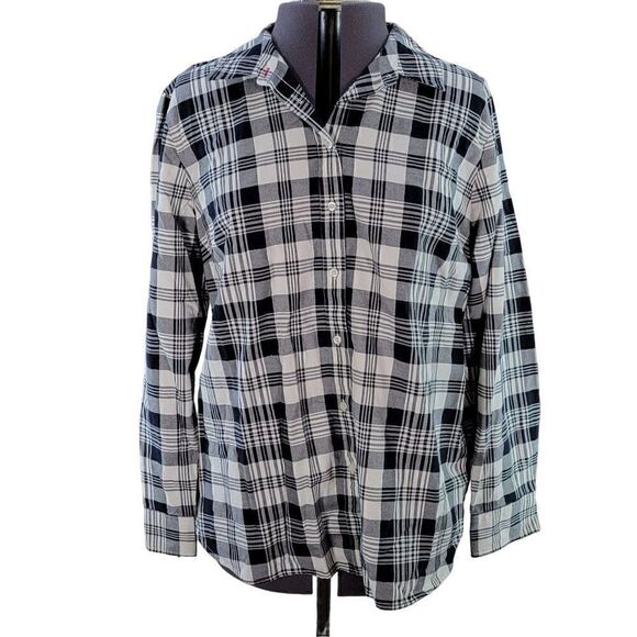 NWOT Talbots Plaid Button Up Shirt Sz XL - Picture 1 of 8